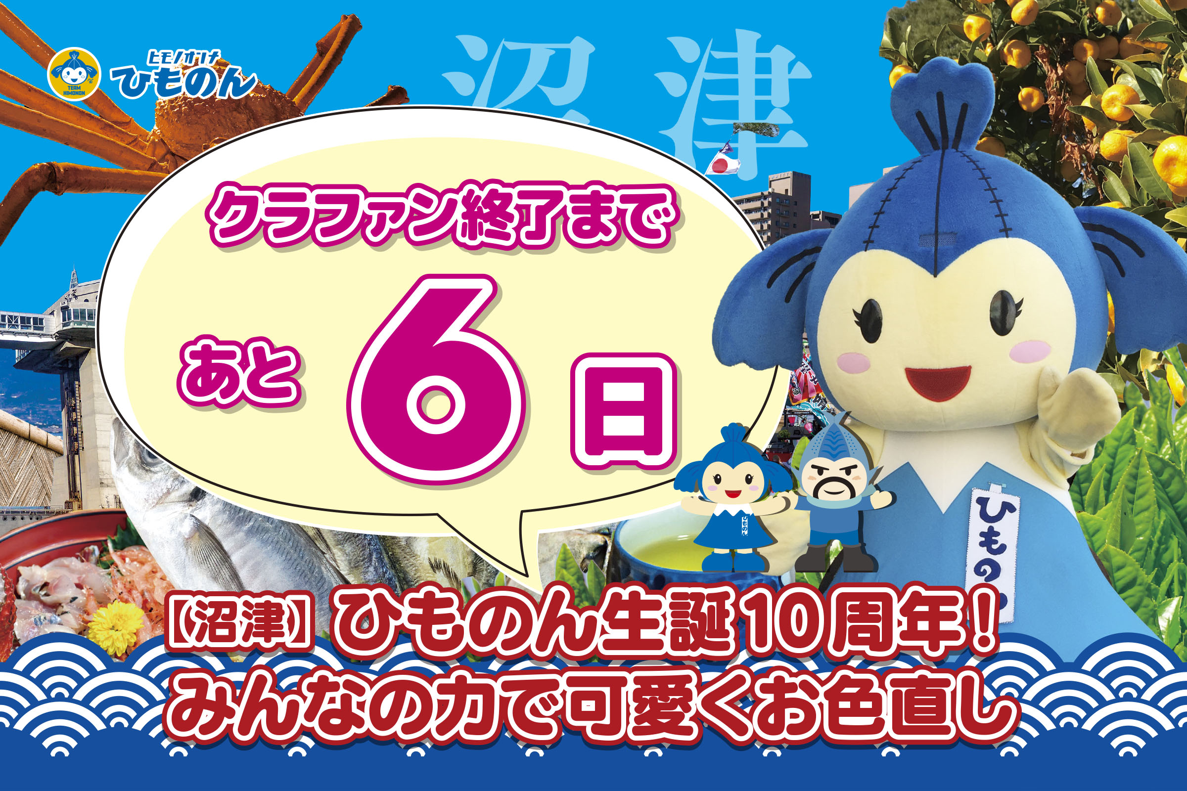 クラファンありがとう特集！【沼津】ひものん生誕10周年！