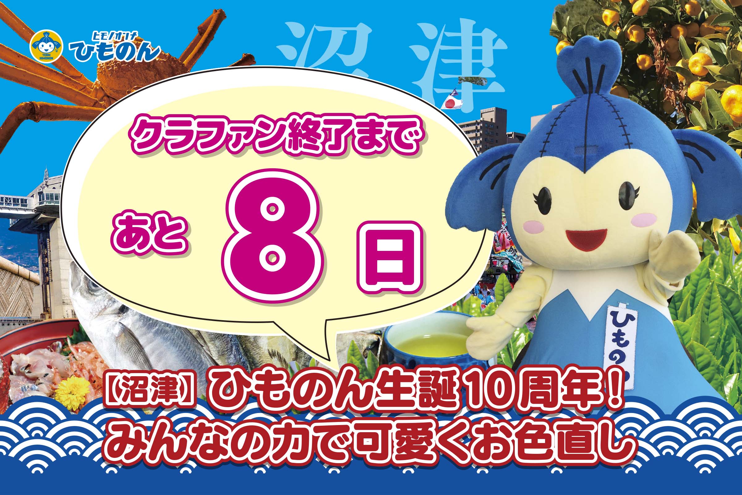 クラファンありがとう特集！【沼津】ひものん生誕10周年！